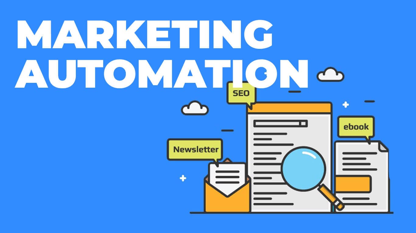 Illustration representing marketing automation strategy and tools